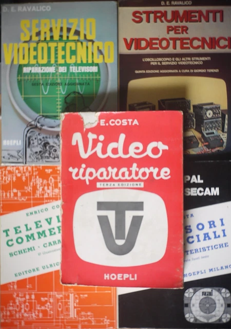 ♪♫♬♩N°5 Manuali HOEPLI sulla televisione, Costa, Ravalico ♪♫♬♩