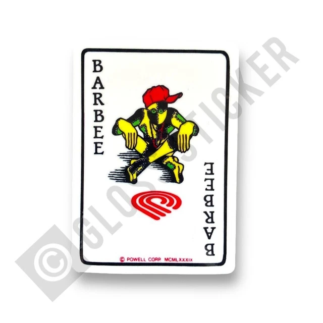 POWELL PERALTA RAY Barbee Ragdoll Card Skateboard Tribute Sticker Decal ...