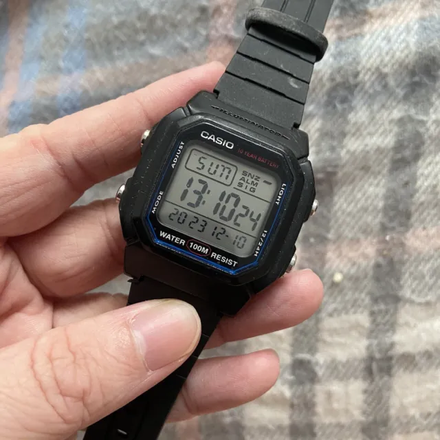 CASIO CLASSIC MENS Black Digital Watch Sportwatch Model W-42H 2265 £15.99 -  PicClick UK