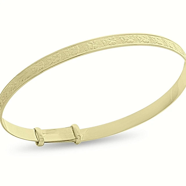 9ct gold deals christening bangle