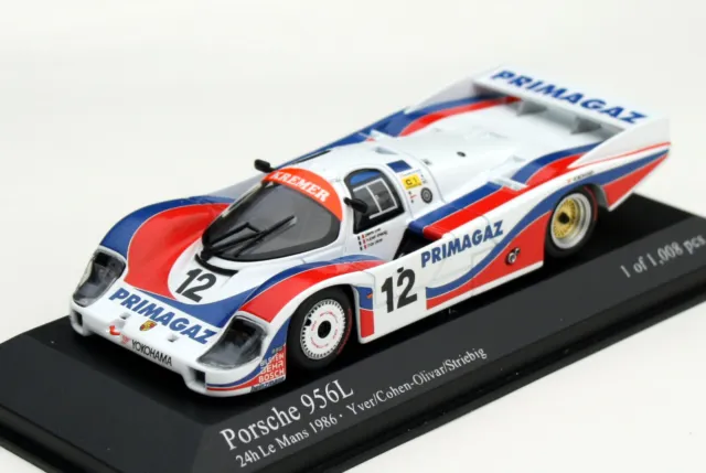 Porsche 956L 24h Le Mans 1986 #12 Kremer-Racing, Yver/Striebig, Minichamps 1:43