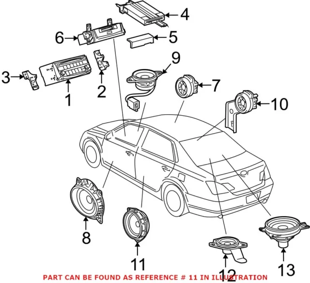 Genuine OEM Speaker For Toyota 86160AC290