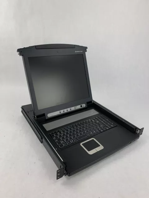Iogear Gcl-1800 17" Lcd Console Rackmount With Keyboard Tested