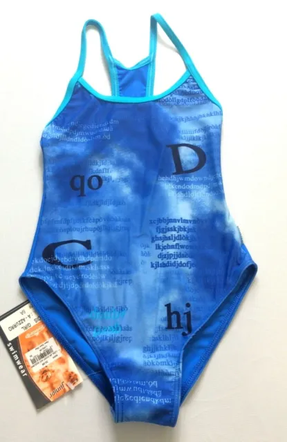 Costume Piscina Aquarapid Intero Foderato Lois Girl Bambina Nuoto Mare Azzurro