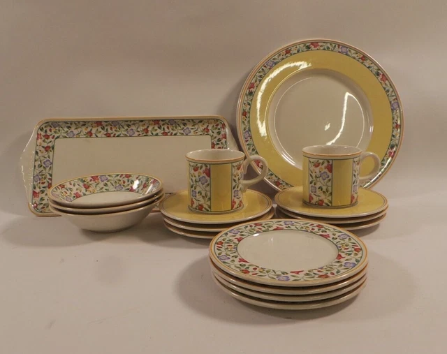 VILLEROY & BOCH "Virginia" Cups & Saucers, Plates, Bowls & Sandwich