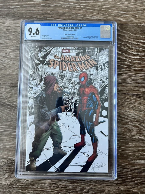 Amazing Spider-Man #1 (2022 Marvel Comics) Eminem Sketch Variant CGC 9.6