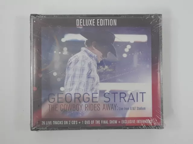 George Strait The Cowboy Rides Away Deluxe Edition 2 CD's + Live DVD of Show NEW