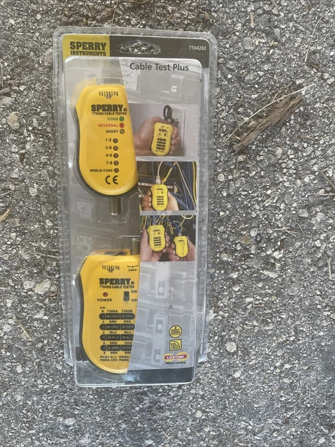 Sperry Instruments Cable Tester TT64202 Cable Test Plus Coax UTP STP