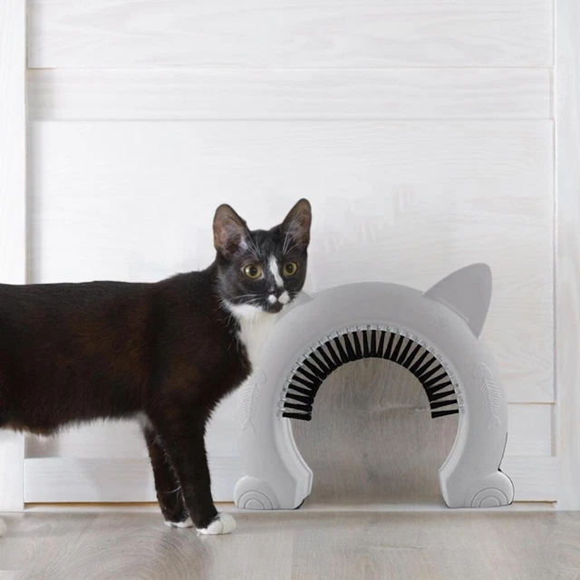PUERTA GATO Cepillo Autopreparado Interior con Clip en Caja de Arraca Negra NUEVO