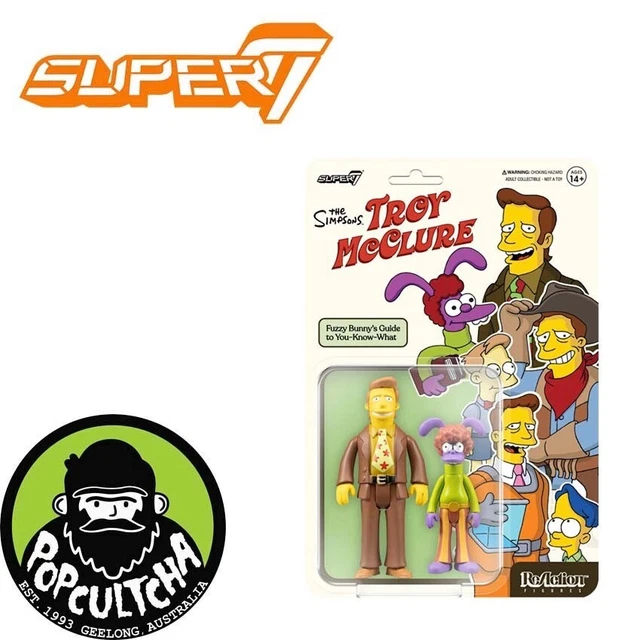 THE SIMPSONS Troy McClure ReAction 3.75” Action Figure 2Pack "New" EUR 25,86 PicClick FR