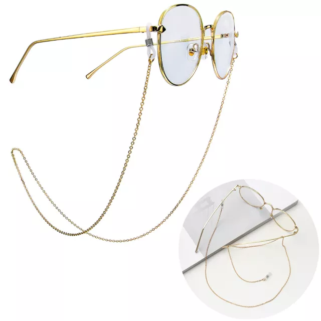 Metal Eyeglass Chain Sunglasses Read Glasses Chains Holder Eyewear Rope Necklace