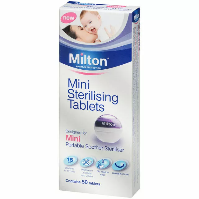 Milton 50 Mini Sterilising Tablets - White