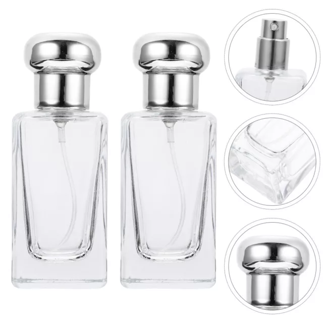 2 Pcs Parfümflasche Mini-Parfum Parfümspender Für Die Reise Vintage Leere