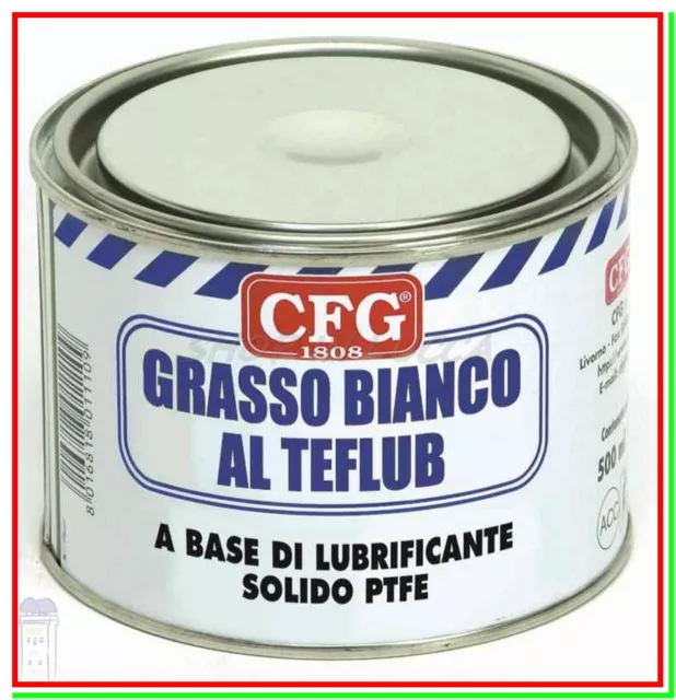 Grasso TEFLUB Lubrificante PTFE CFG 500ml Ingranaggi Nautica Meccanica Umidità 3