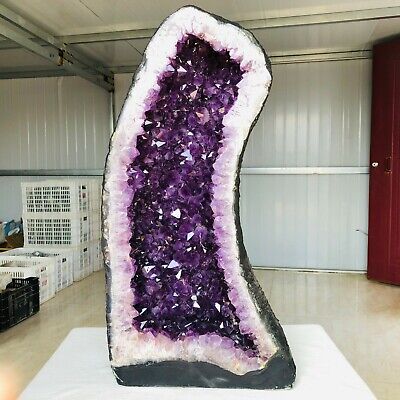 39.93kg Natural Amethyst geode quartz cluster crystal specimen Healing S511