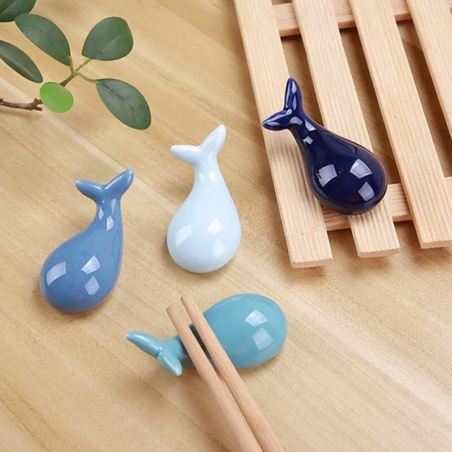 Whale Ceramic Chopsticks Holder Chopsticks Chinese Style Cute Kitchen Table.h3