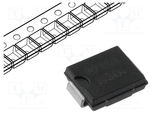 Unidirectional 2.3A SMC Diode: TVS 447V 1.5kW Roll, Tape