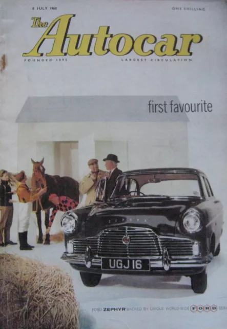 Autocar magazine 8 July 1960 featuring Austin A40 Countryman road test, Le Mans