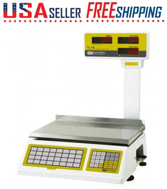 EASY WEIGH PC-100 Pole Price Computing Scale 60Lb Weigh Scale S2000 PC100