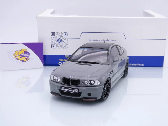 Modellino Solido BMW E46 M3 Coupè Streetfighter Grigio Nardo 1:18 - S1806508