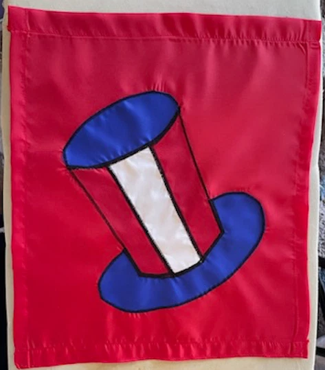 Uncle Sam's Hat Patriotic / 4th of July / USA / America Handmade Garden Flag