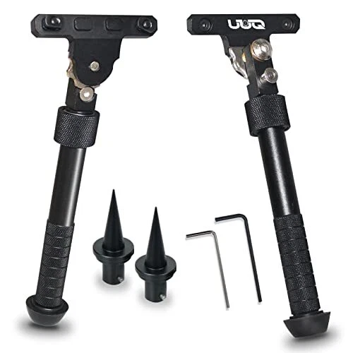 UUQ QV8 6-9 Inches Tactical Adjustable Bipod for Hunting and Shooting Mount B...