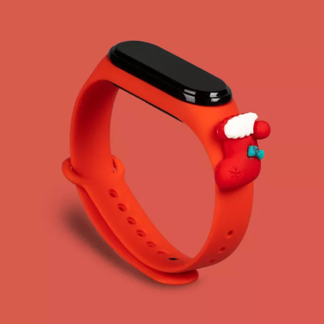 Pour Xiaomi 5/6/7 Bracelets De Montre De Noël Étuis En Silicone De Dessin 》 2