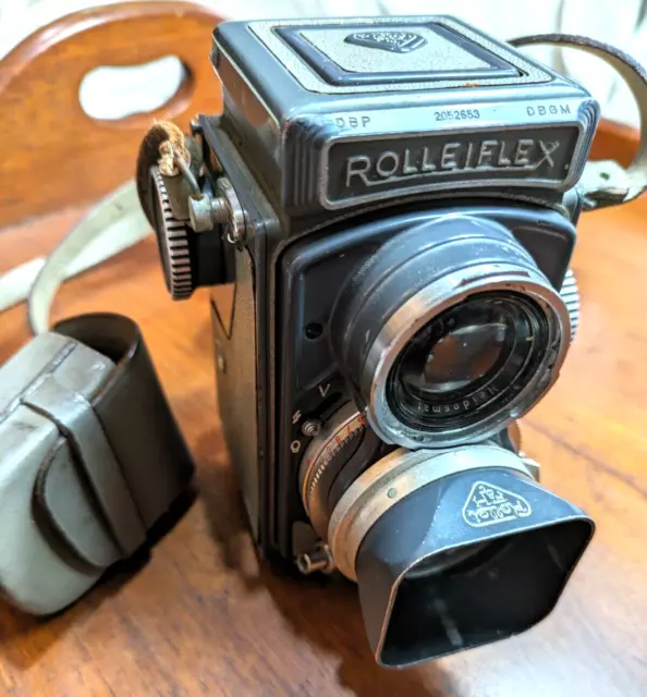 Rolleiflex German Baby Grey Twin Lens Reflex Square Larger Format Camera