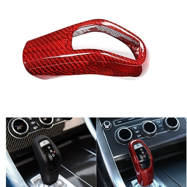 Garniture Carbon Pour Levier De Vitesse Automatique Toyota Hilux Revo 2015-2020 - Rouge/Blanc