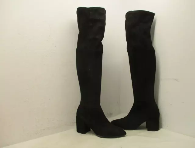 Steve Madden Jacey Black Over the Knee High Heel Boots Womens Size 9.5 M