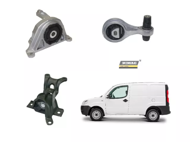 3 Halterungen Motor für Fiat Doblo Frachter 119 223 1.9 JTD