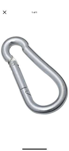 National Hardware N222-877 5/16 X 2-3/8 Zinc Plated Interlocking Spring Snap