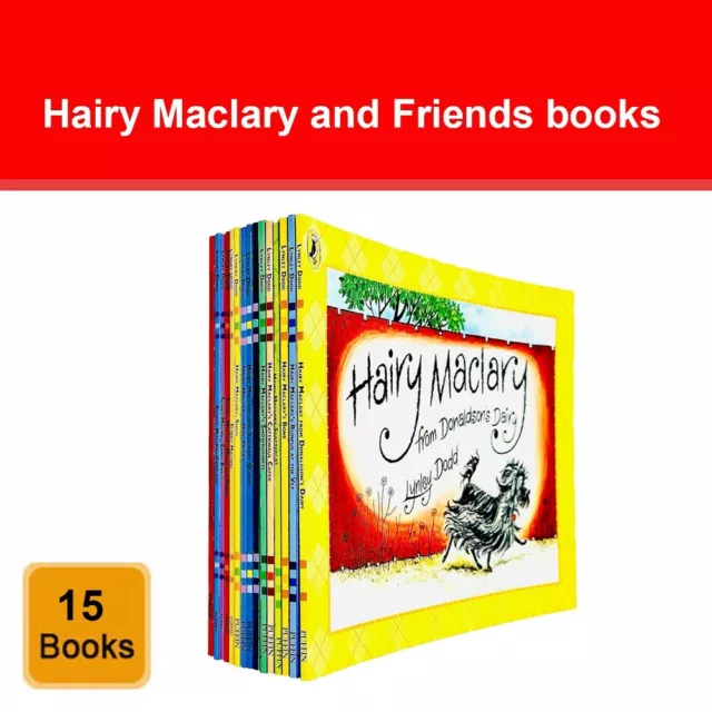 Lynley Dodd Hairy Maclary and Friends Series 15 Books Collection Set NEW Pack