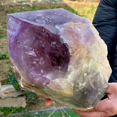 16LB Natural Amethyst geode quartz cluster crystal specimen Healing
