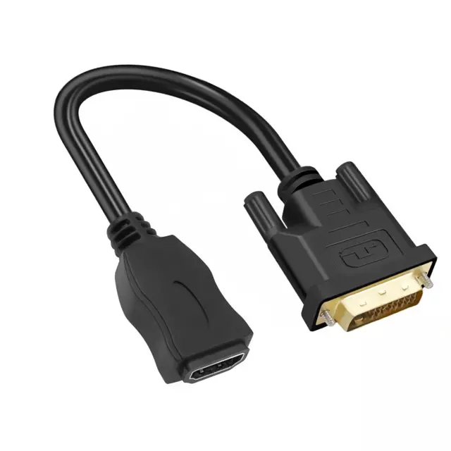 Adaptateur HDMI vers DVI - Bidirectionnel DVI-D Male Dual Link vers HDMI Female