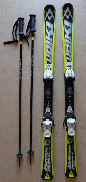 Völkl Racetiger Junior SL 130cm mit Black Crevice Stöcken