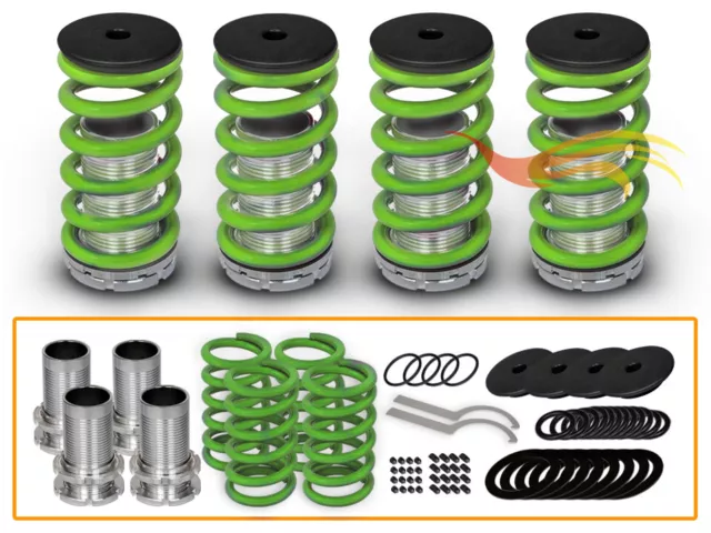 90-97 Honda Accord COILOVER LOWERING COIL SPRINGS KIT GREEN