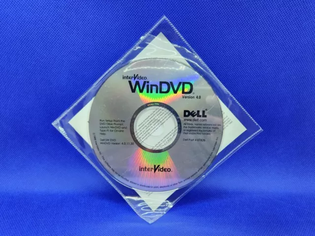 Dell InterVideo WinDVD Version 4.0 Dell Part #8T826 - New Sealed!