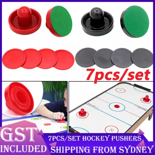 7pcs/Set 96mm Large Pusher Felt Pucks For Air Hockey Table Game Accessory Fun AU