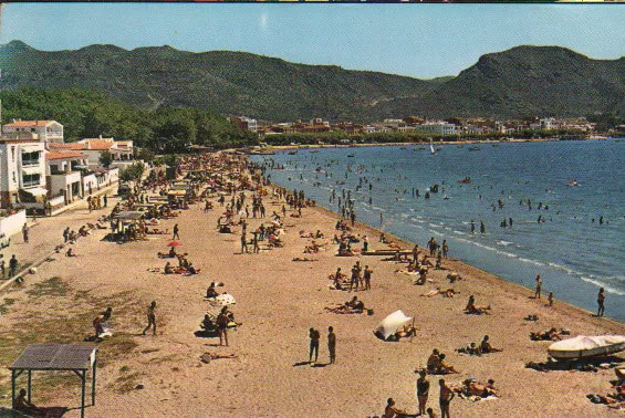 Postal Rosas Playa Costa Brava Girona Cataluña Postcard Postkarte        Cc01954