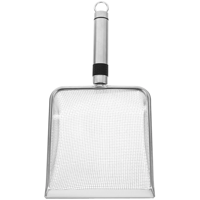 Paletta Per Lettiera Gatti In Metallo - Con Fori 7 Mm E Supporto Da Parete - Foto 10