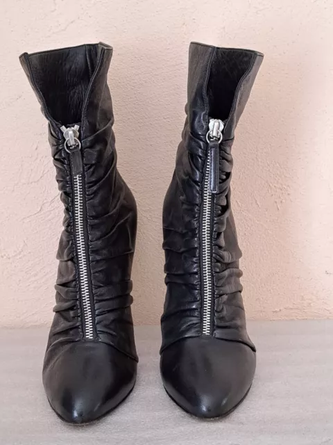 GIUSEPPE ZANOTTI - BOOTS - POINTURE 38 eu - CUIR NOIR - authentique
