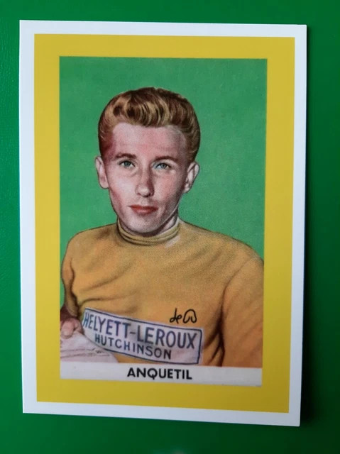 Cyclisme - CPSM Petit Format - Jacques Anquetil -  Coureur Cycliste Sur Cycle La Perle 1984457677
