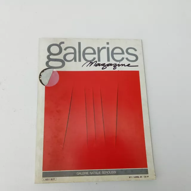 Galerie magazine N°1, Avril 1985, Galerie Seroussi