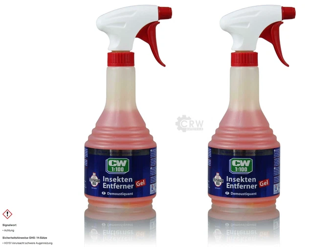 2x Dr. Wack CW1 : 100 Insect Gel Détachant pour Insectes 500 ML