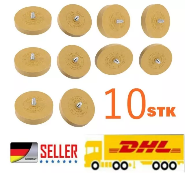 10x gomme à feuille dissolvant de poids adhésifs disque à gomme Ø88mm