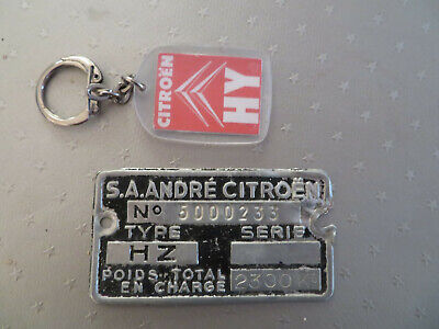 HY HZ en étain Porte-clés Citroën type H 