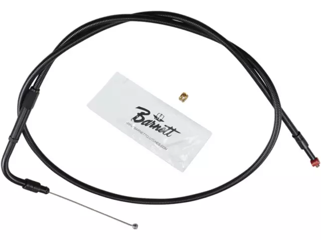 Barnett Stealth Series Throttle Cable 45 Deg All Black 32" For 96-02 XLH1200