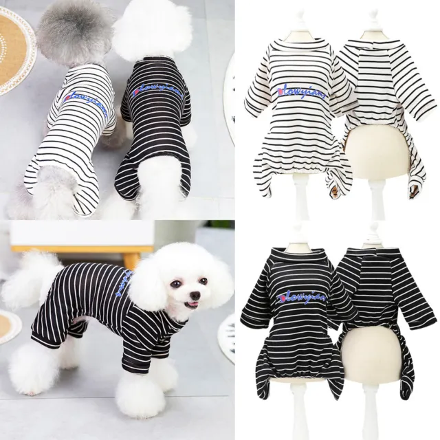 Small Dogs Pajamas For Pet Dogs Cat Clothes Puppy Jumpsuit For Dog Coat Shirt