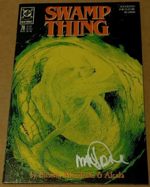 Swamp Thing #78 Signed by Tom Mandrake DC Comics 1988 Stephen R. Bissette Script